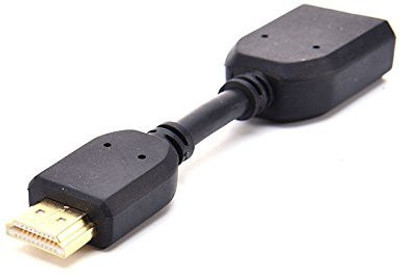 

LipiWorld TV-out Cable HDMI Male to HDMI Female Cable TV Lead 1.4V High Speed Ethernet 3D Full HD 1080p-HDMI(Black, For Laptop)