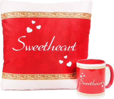

Floweraura Mug, Cushion Gift Set