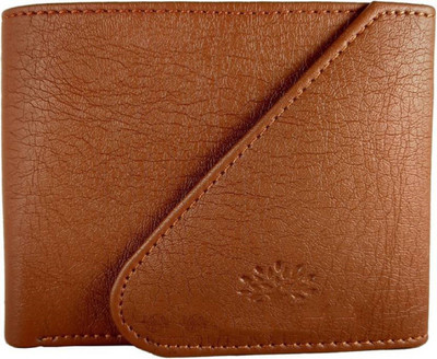 shar Men Tan Artificial Leather Wallet(5 Card Slots), Brown