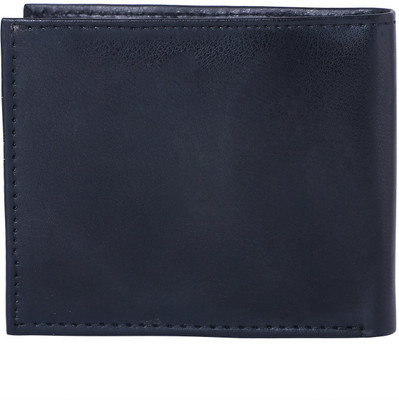 

Mr. DUCKSHOP Men Black Genuine Leather Wallet(3 Card Slots)