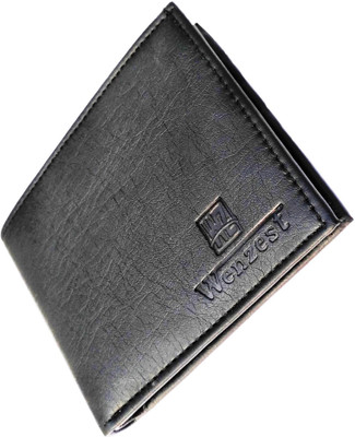 

Wenzest Men Black Artificial Leather Wallet(10 Card Slots)