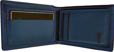 

InkartBuy Men Blue Artificial Leather Wallet(5 Card Slots)