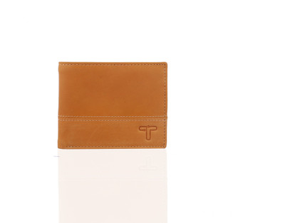 

TAHOMA Men Yellow Genuine Leather Wallet(3 Card Slots)