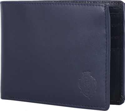 

Lioncrown Men Blue Genuine Leather Wallet(7 Card Slots), Navy