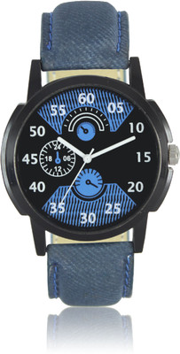 View SPINOZA Blue leather belt black and blue stylish dial professional atrractive MODISH Analog Watch  - For Men & Women Wrist Watches Price Online(SPINOZA)