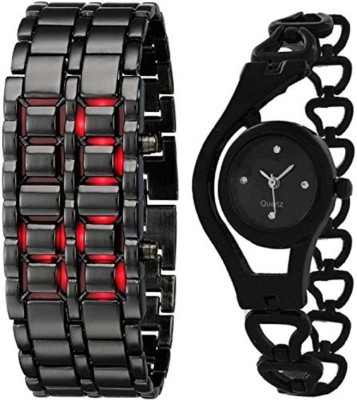 blutech samurai led for men & jali for girls latest combo good gift for couple Watch  - For Couple   Watches  (blutech)