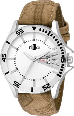 cloxa Fashion White Dial Dated Man's Watch CD106 Watch  - For Men   Watches  (Cloxa)