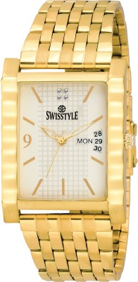 Swisstyle SS-GSQ1179-WHT-GLD Watch  - For Men   Watches  (Swisstyle)