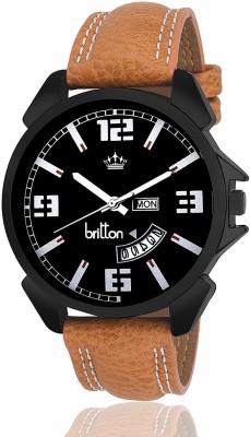 BRITTON BR-GR186-BLK-BRW Watch  - For Men   Watches  (Britton)