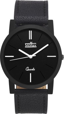Monax MM105 Slim Black Dial Watch  - For Men   Watches  (Monax)