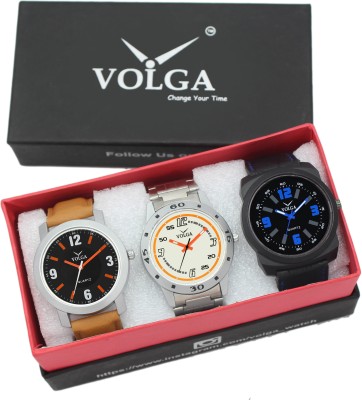 Volga Stylish Attractive Combo Titan Fastrack Timex Watch  - For Men   Watches  (Volga)