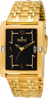 Swisstyle SS-GSQ1178-BLK-GLD Watch  - For Men   Watches  (Swisstyle)