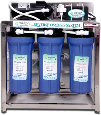 

Wellon 25 LPH Commercial 25 L RO + UV Water Purifier(Black)