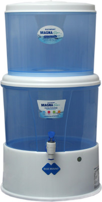 

Blue Mount BA10 Magna Super 18 L Gravity Based Water Purifier(Sky Blue, White)