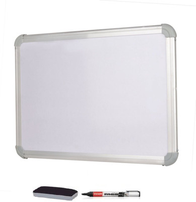 Action World Non Magnetic wood Whiteboards and Duster Combos(White)