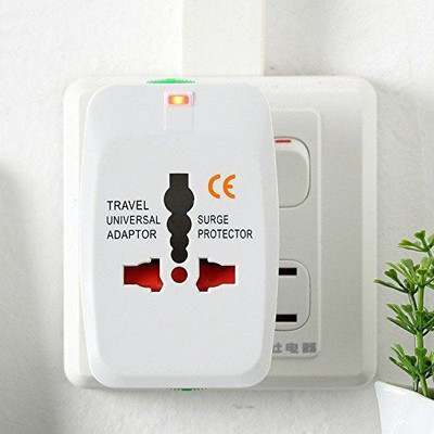 

PagKis Universal Pocket Travel Adapter, US / UK/ EU / CN Worldwide Adaptor(White)