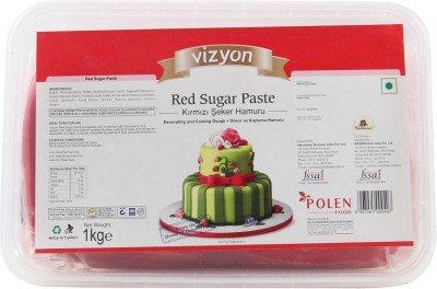 Vizyon Red Sugar Paste(1 kg, NA)