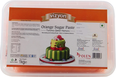 Vizyon Orange Sugar Paste(1 kg, NA)