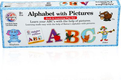 

Tiny's World Alphabet with pictures Book and learning play set Board Game