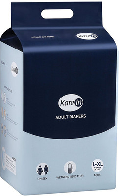 

Karein FOR WAIST SIZE 38"-58 Adult Diapers - L(10 Pieces)