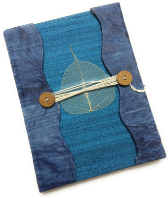

Safar Regular Diary(handmade recycled diaries, Peacock Blue)