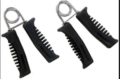 

Arnav Plastic Hand Grip with Extra Cut for Acupressure and Muscels Hand Grip/Fitness Grip(Black)