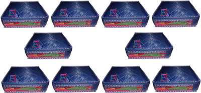 

Atorakushon At 10 Pcs Saree blue 10 pc Saree Cover cosmetic Wedding Gift, wardrobe Organizer Jewellery Makeup Toiletry Regular Clothes Bag(Blue) At 10 Pcs Saree blue(Blue)