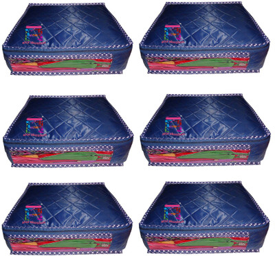 

Atorakushon At 6 Pcs Saree blue 6 pc Saree Cover cosmetic Wedding Gift, wardrobe Organizer Jewellery Makeup Toiletry Regular Clothes Bag(Blue) At 6 Pcs Saree blue(Blue)