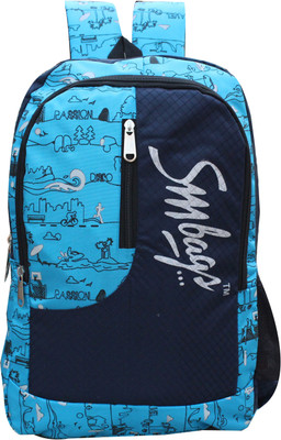 

SM 15.6 inch Laptop Backpack(Multicolor), Sky blue