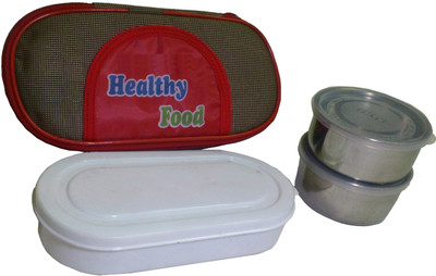 

De BlueMix High Insulated Thermal Tiffin With Stainless Steel 3 Containers Lunch Box(400 ml)