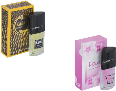 

Carrolite Set of 2 Kabra Yellow-Rose Perfume Eau de Parfum - 20 ml(For Men & Women)