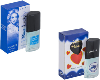 

Carrolite Set of 2 Blue lady-Younge Heart Blue Perfume Eau de Parfum - 20 ml(For Men & Women)