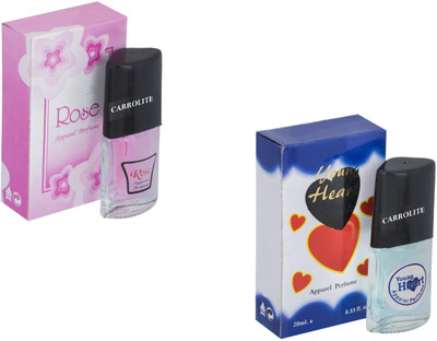 

Carrolite Set of 2 Rose-Younge Heart Blue Perfume Eau de Parfum - 20 ml(For Men & Women)