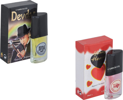 

Carrolite Set of 2 Devdas-Younge Heart Red Perfume Eau de Parfum - 20 ml(For Men & Women)