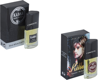 Carrolite Set of 2 Kabra Black-Killer Perfume Eau de Parfum - 20 ml(For Men & Women)