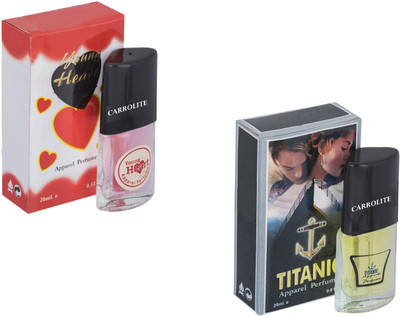 

Carrolite Set of 2 Younge Heart Red-Titanic Perfume Eau de Parfum - 20 ml(For Men & Women)