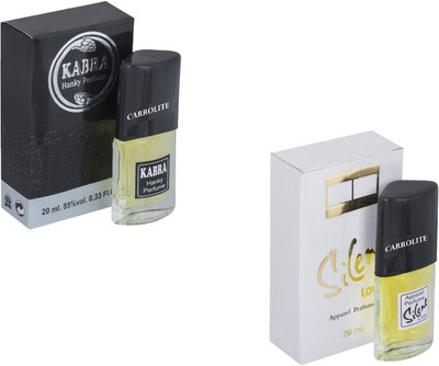 

Carrolite Set of 2 Kabra Black-Silent Love Perfume Eau de Parfum - 20 ml(For Men & Women)