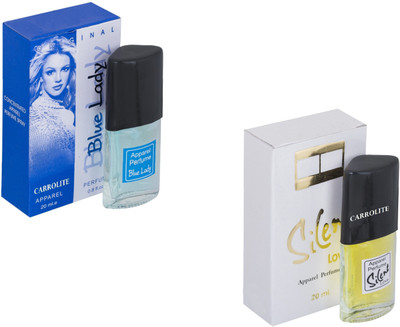 

Carrolite Set of 2 Blue lady-Silent Love Perfume Eau de Parfum - 20 ml(For Men & Women)