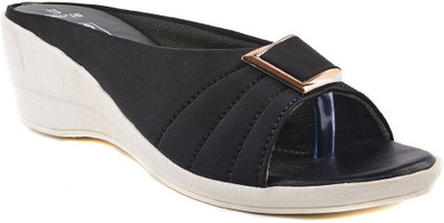 

Dolphin Miles Women Black Wedges