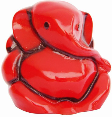 

Eshoppingden Enterprises Appu Ganesha Pack Of 2 Decorative Showpiece - 15 cm(Polyresin, Red, Black)