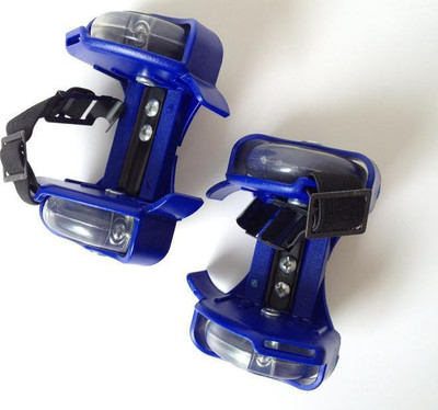 

Crown FLASHING ROLLER SKATE (Baby skates with lighting ) In-line Skates - Size 12-16 UK(Blue), Blues