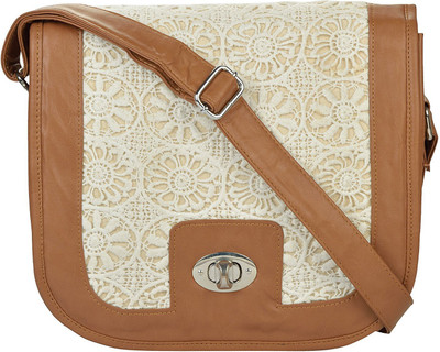 Pickpocket Women Casual Brown Canvas Sling Bag