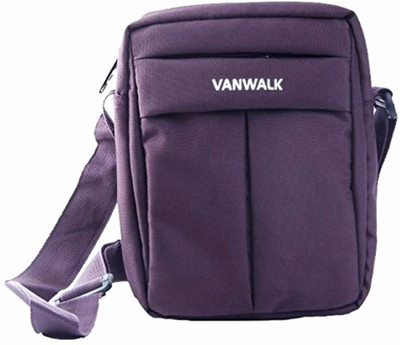 

VANWALK Men Casual Purple Nylon Sling Bag