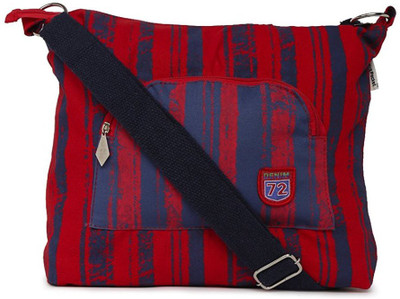 

Pickpocket Women Casual Red Canvas Sling Bag