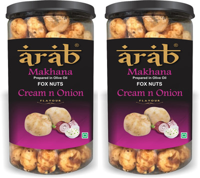 

Arab Roasted Flavored Makhana - Cream n Onion(160 g, Pack of 2)