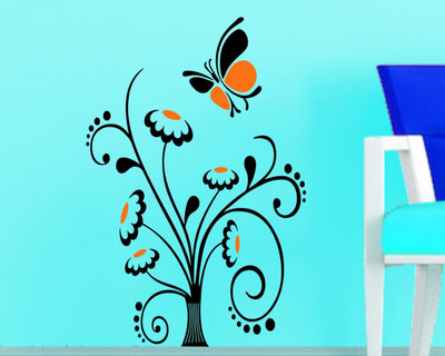 RNG 90 cm butterfly effect Self Adhesive Sticker(Pack of 1)