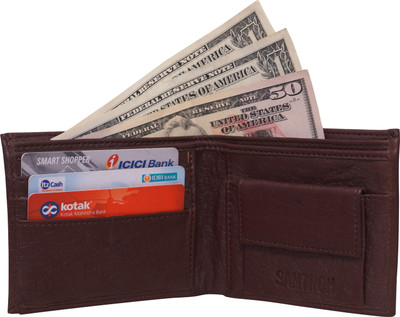 

SAMTROH Men Brown Artificial Leather Wallet(5 Card Slots)