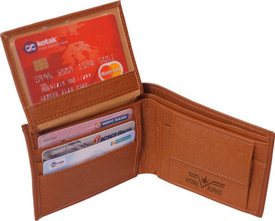 

Vital King Men Tan Artificial Leather Wallet(5 Card Slots)