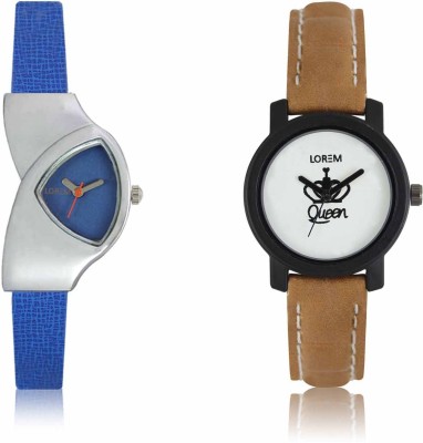 LOREM LR-0208-209 Attractive Stylish Combo Watch  - For Women   Watches  (LOREM)