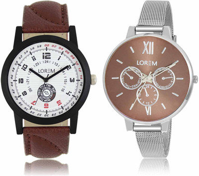 View LOREM LR-11-0214 Attractive Stylish Combo Watch  - For Men & Women Wrist Watches Price Online(LOREM)